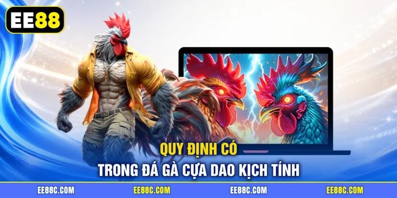 Quy định có trong đá gà cựa dao kịch tính Quy định có trong đá gà cựa dao kịch tính